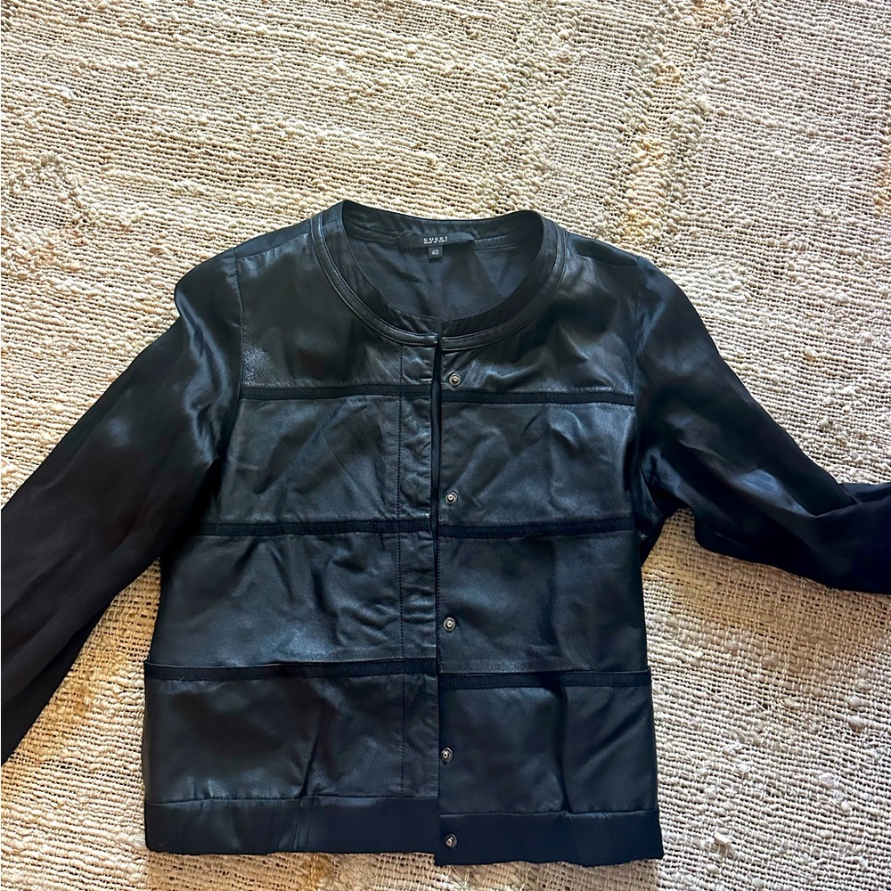 Gucci Leather & Silk Jacket – Made in Italy – IT 40 (XS–S